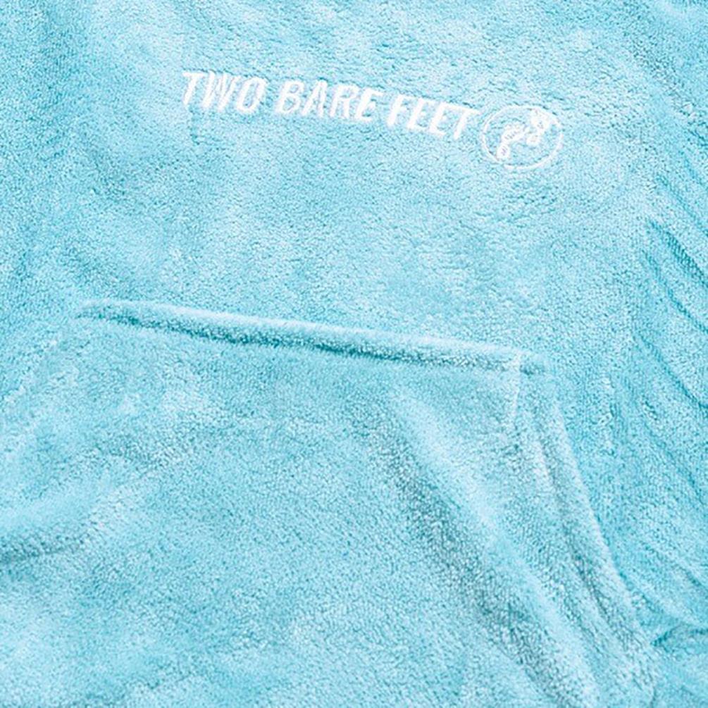 Two Bare Feet Kids Towelling Changing Robe - Aqua Extra Image 2